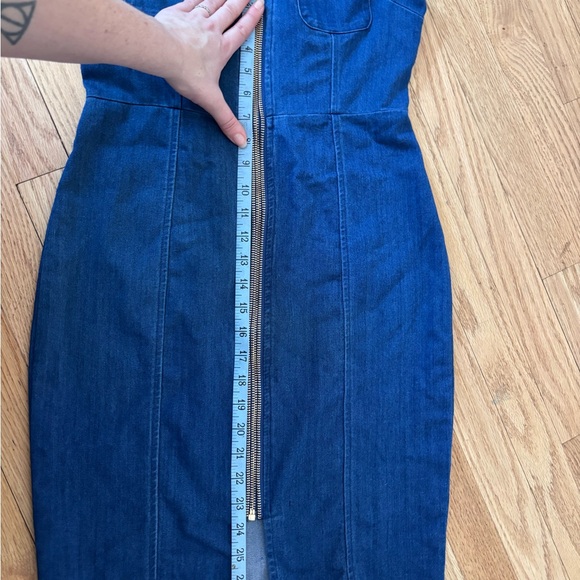 Haute Monde Indigo Denim Dress Size S - Picture 5 of 9